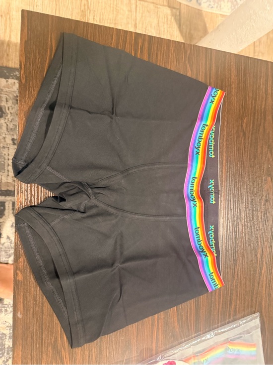 TomboyX Other - TomboyX Black Briefs with Rainbow Logo Waistband